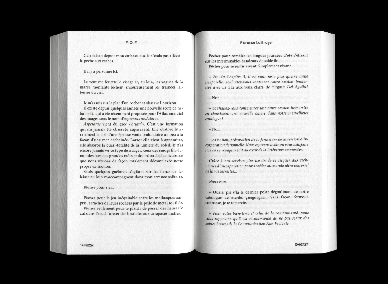 livre Sur la page, abandonnés intérieur